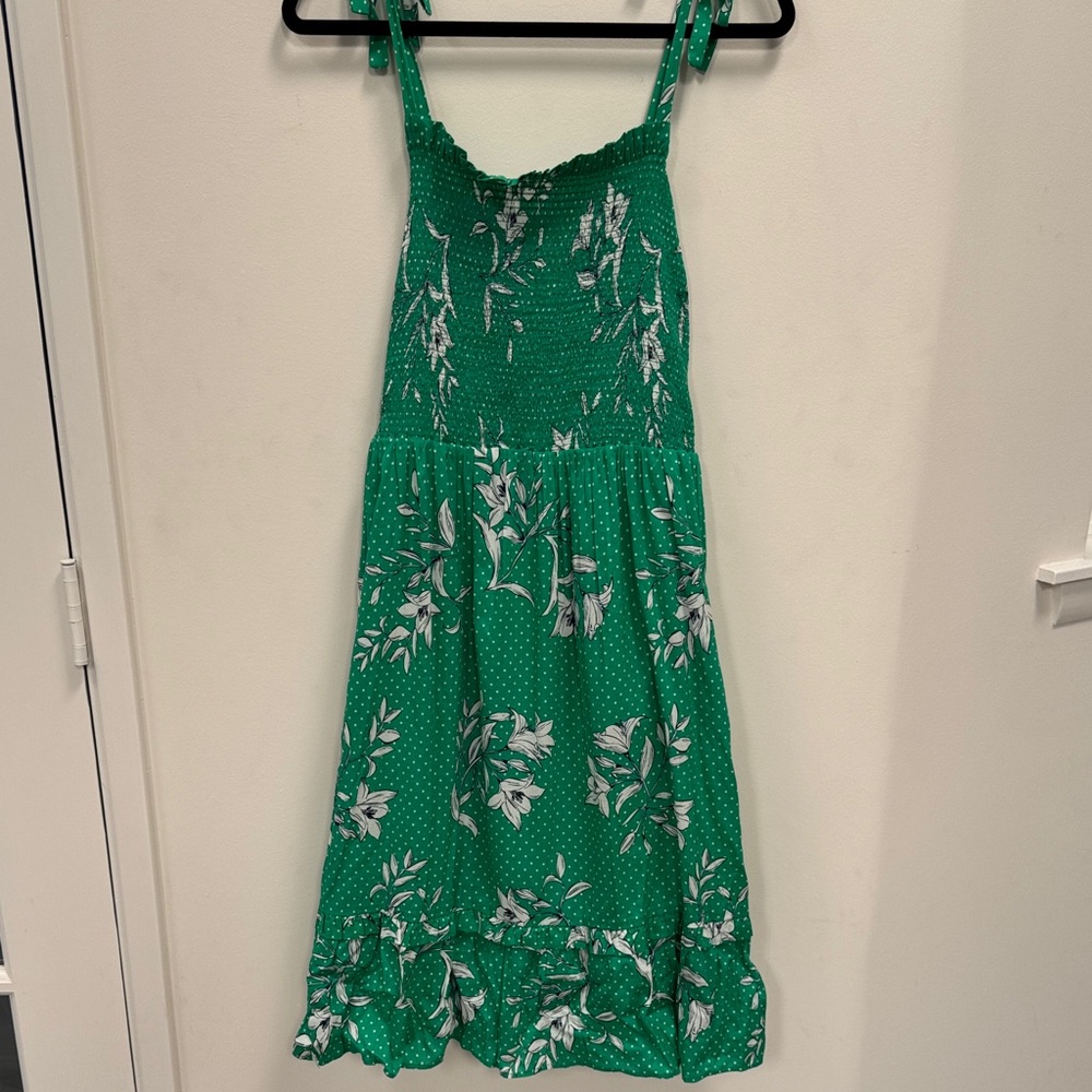 Draper James Green Floral Dress